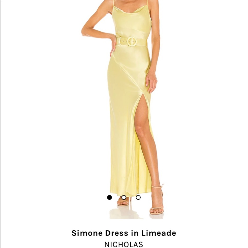 NICHOLAS Simone dress in Limeade